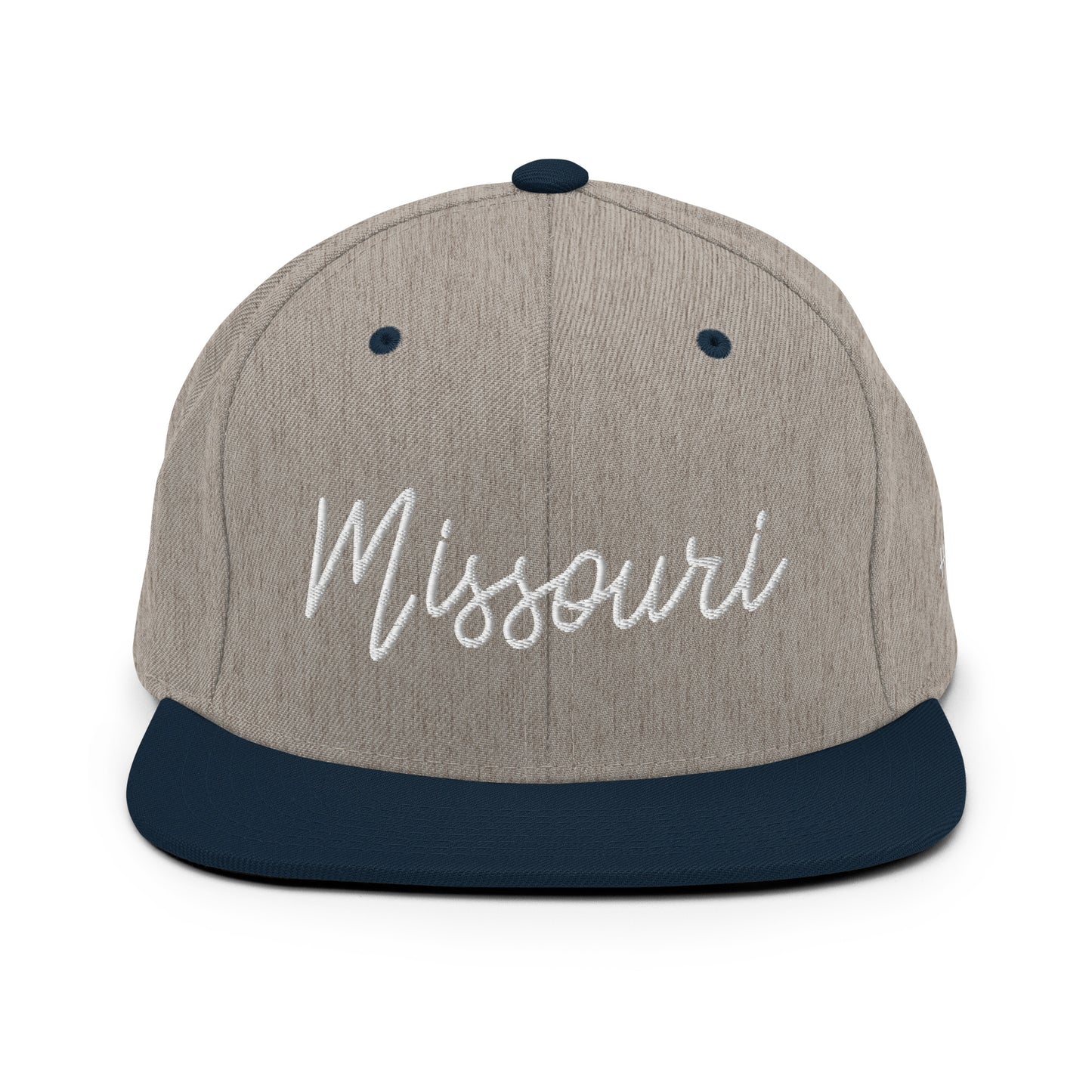 Missouri Retro Script 6 Panel Snapback Hat