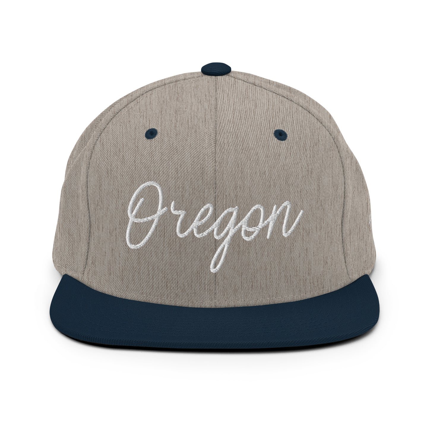 Oregon Retro Script 6 Panel Snapback Hat