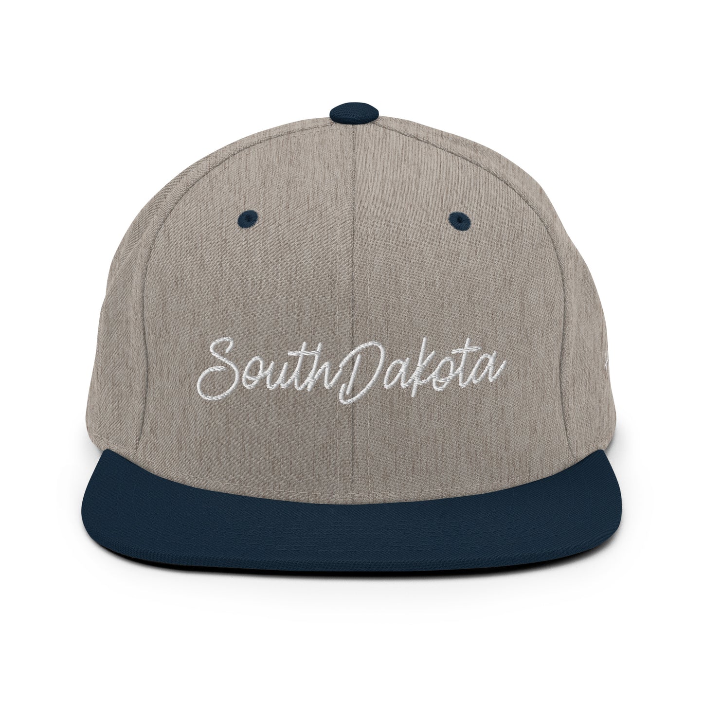 South Dakota Retro Script 6 Panel Snapback Hat