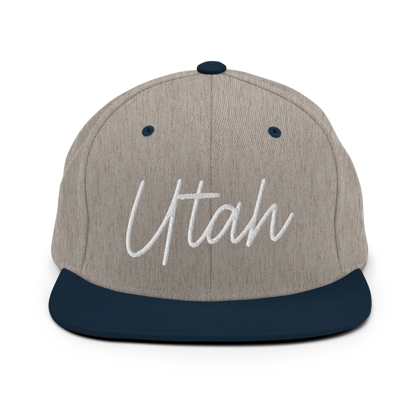 Utah Retro Script 6 Panel Snapback Hat