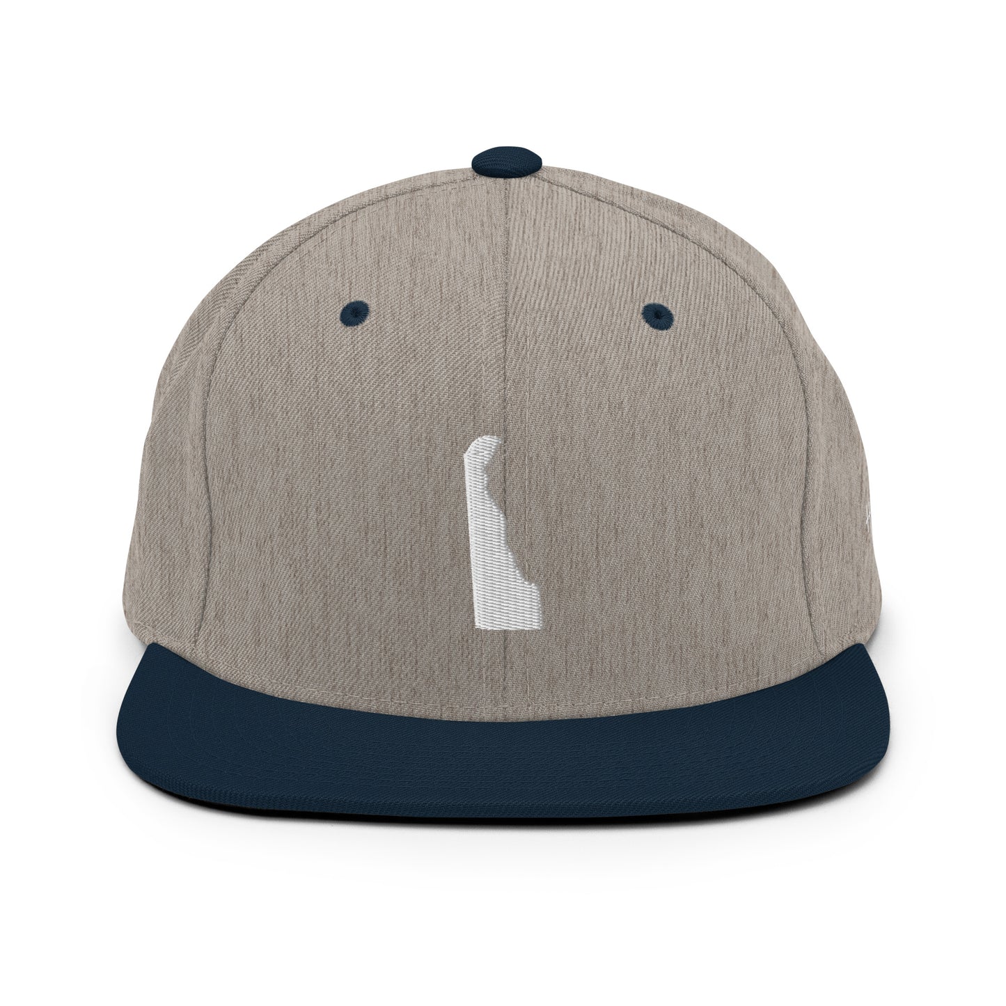 Delaware State Silhouette 6 Panel Snapback Hat