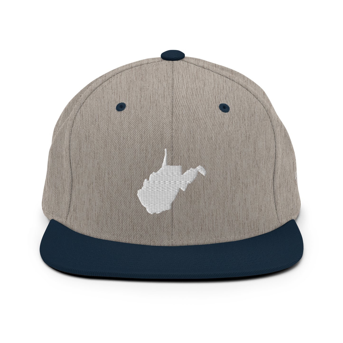 West Virginia State Silhouette 6 Panel Snapback Hat