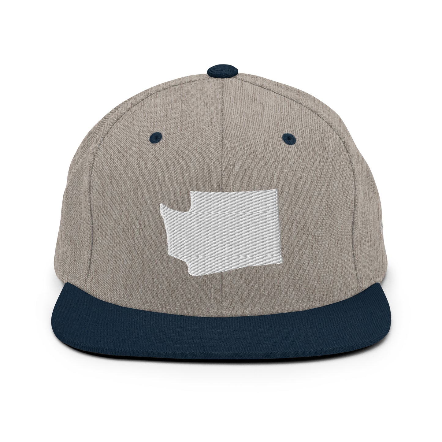 Washington State Silhouette 6 Panel Snapback Hat
