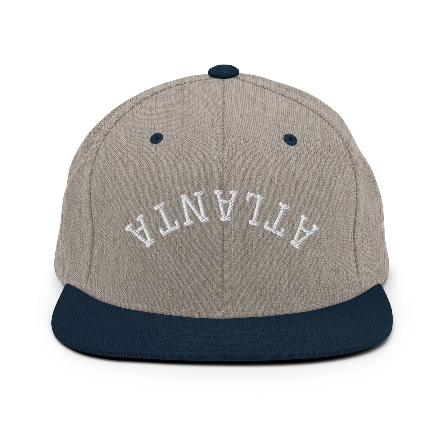 Atlanta Upside Down Arch 6 Panel Snapback Hat