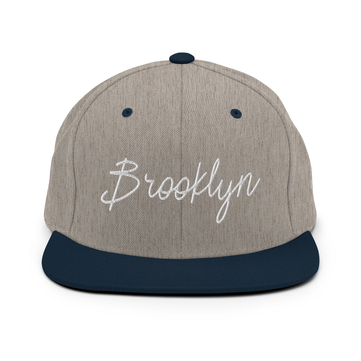 Brooklyn Retro Script 6 Panel Snapback Hat