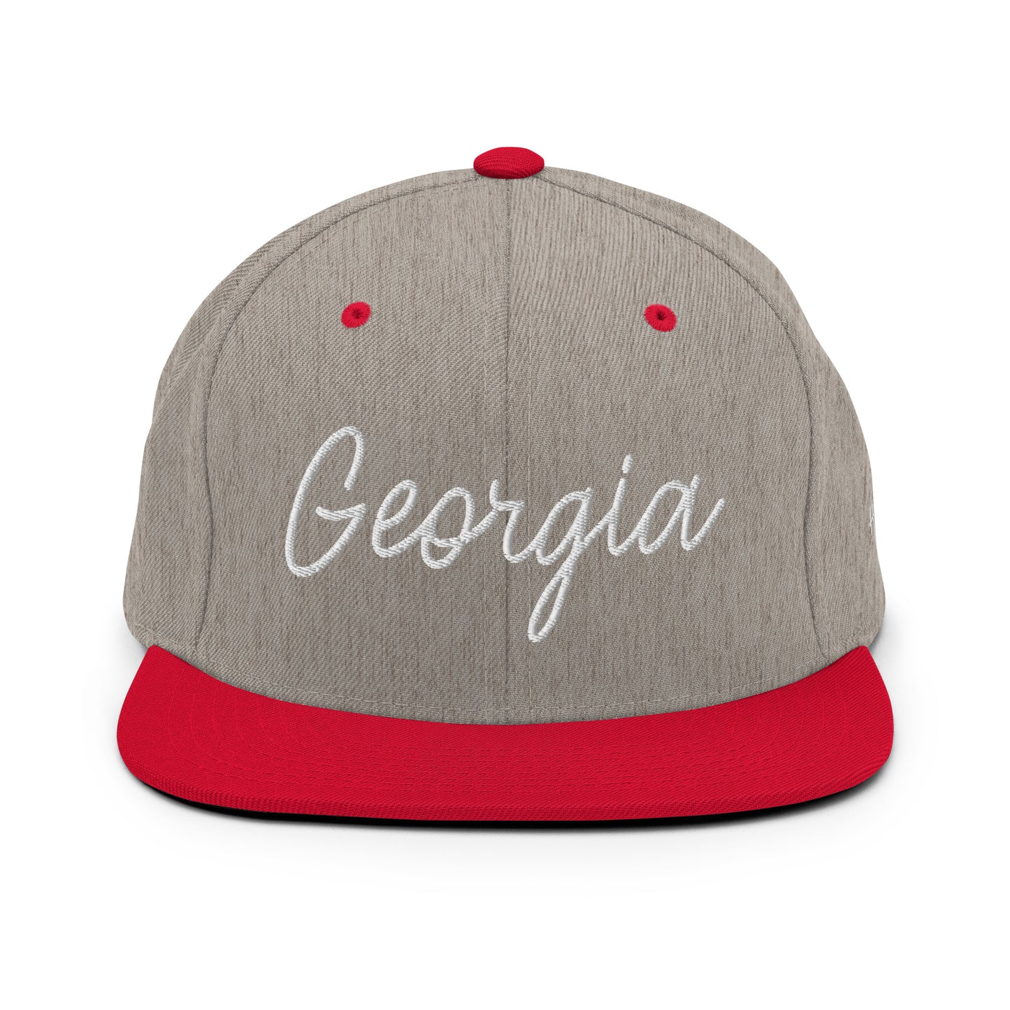 Georgia Retro Script 6 Panel Snapback Hat
