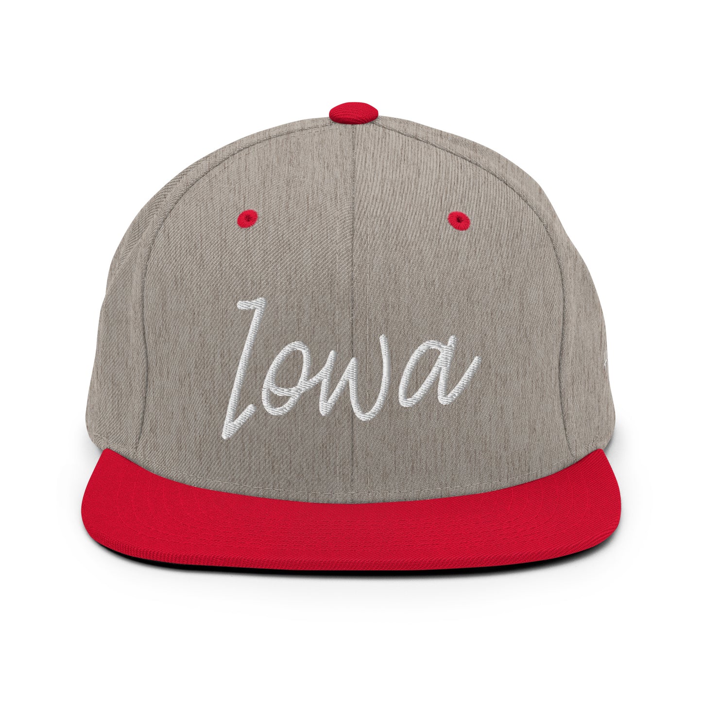 Iowa Retro Script 6 Panel Snapback Hat