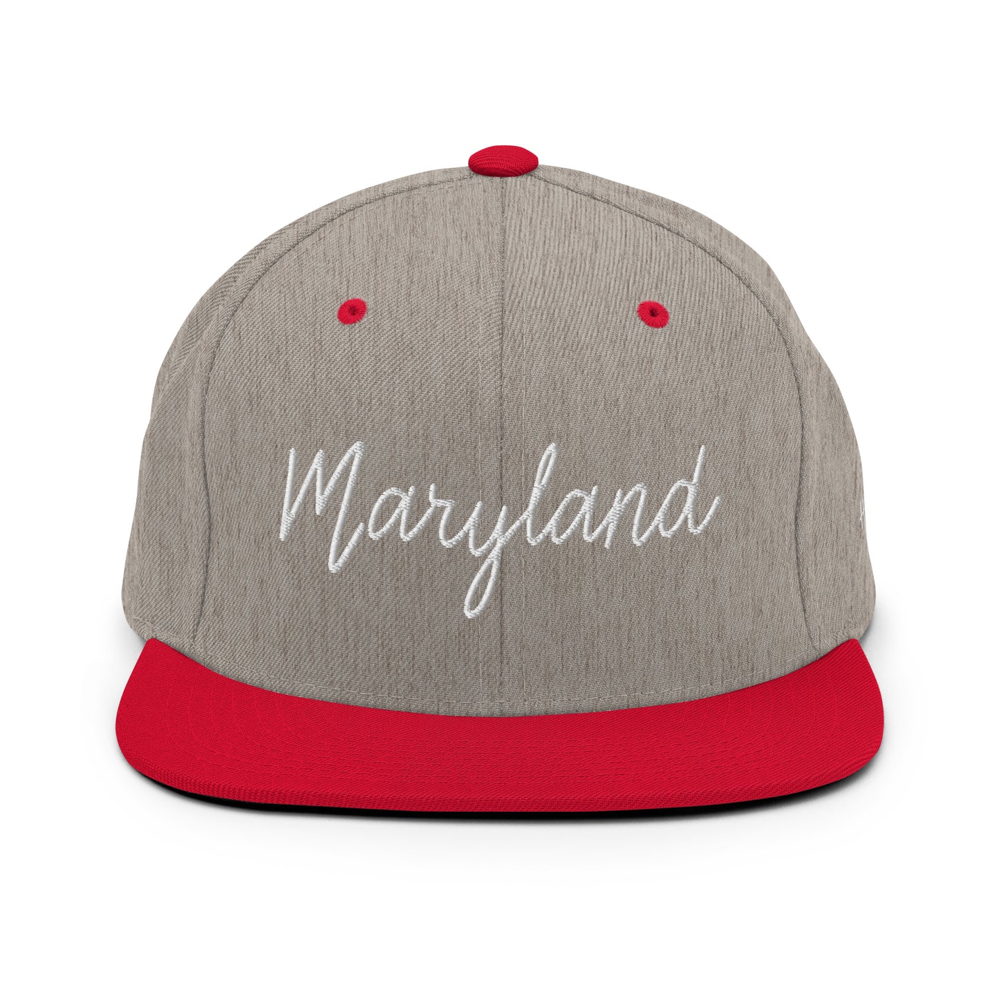 Maryland Retro Script 6 Panel Snapback Hat