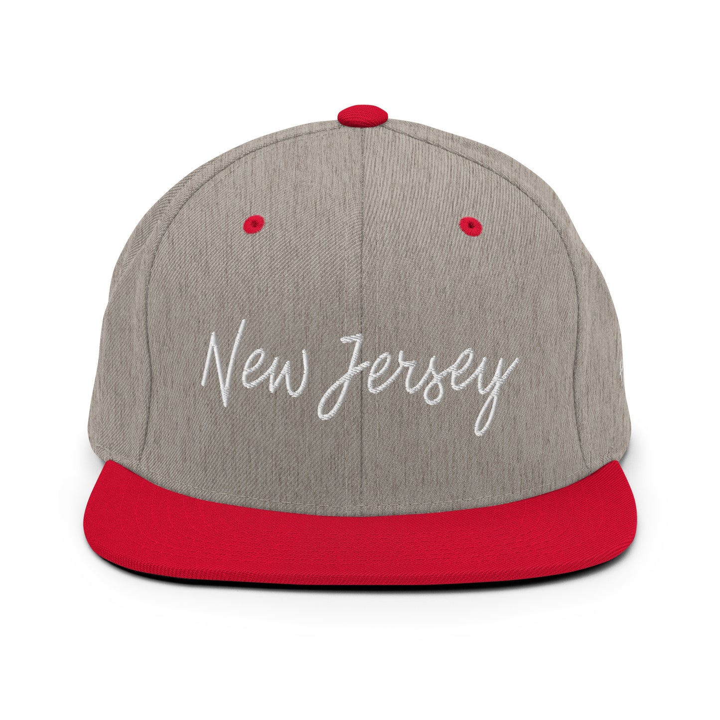New Jersey Retro Script 6 Panel Snapback Hat