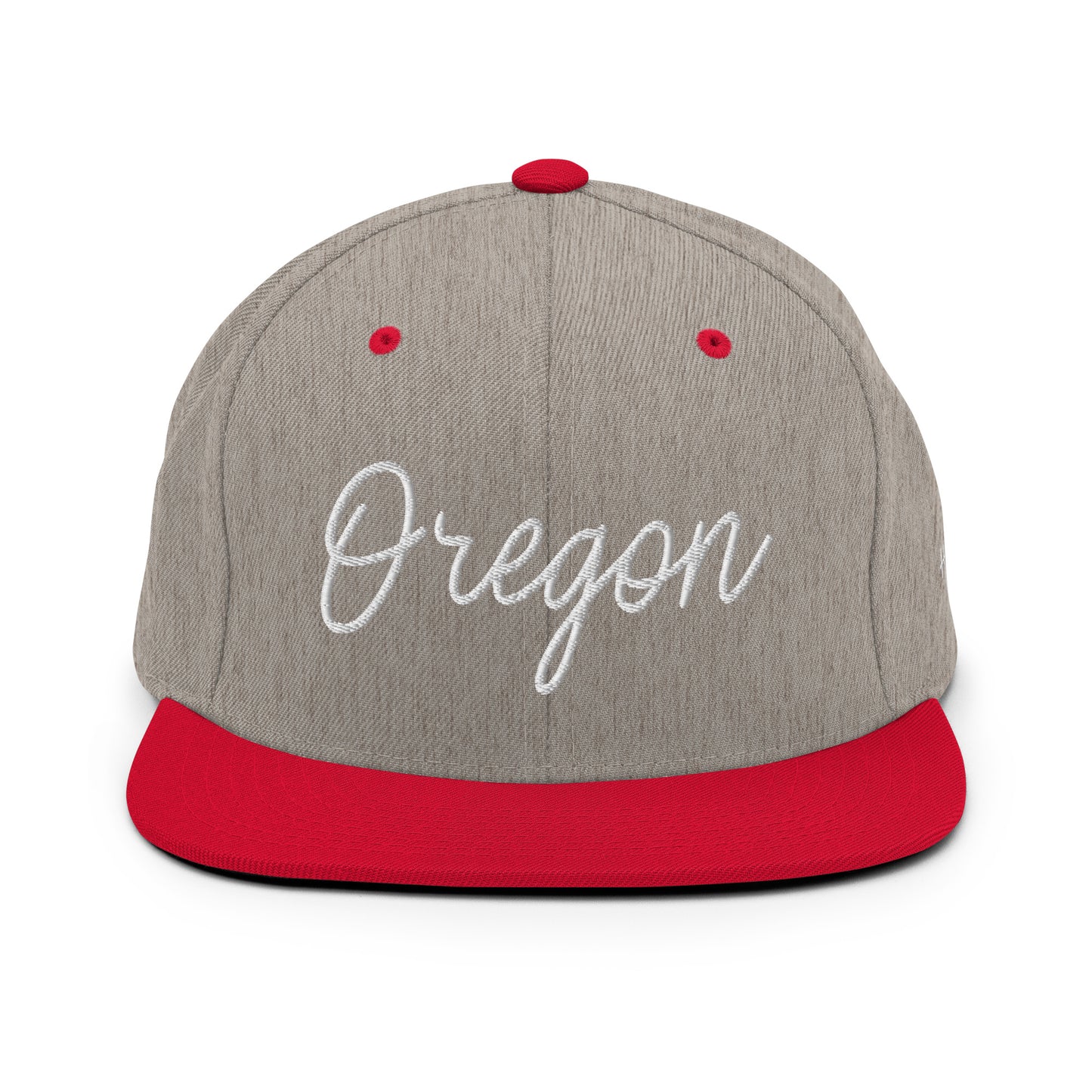 Oregon Retro Script 6 Panel Snapback Hat