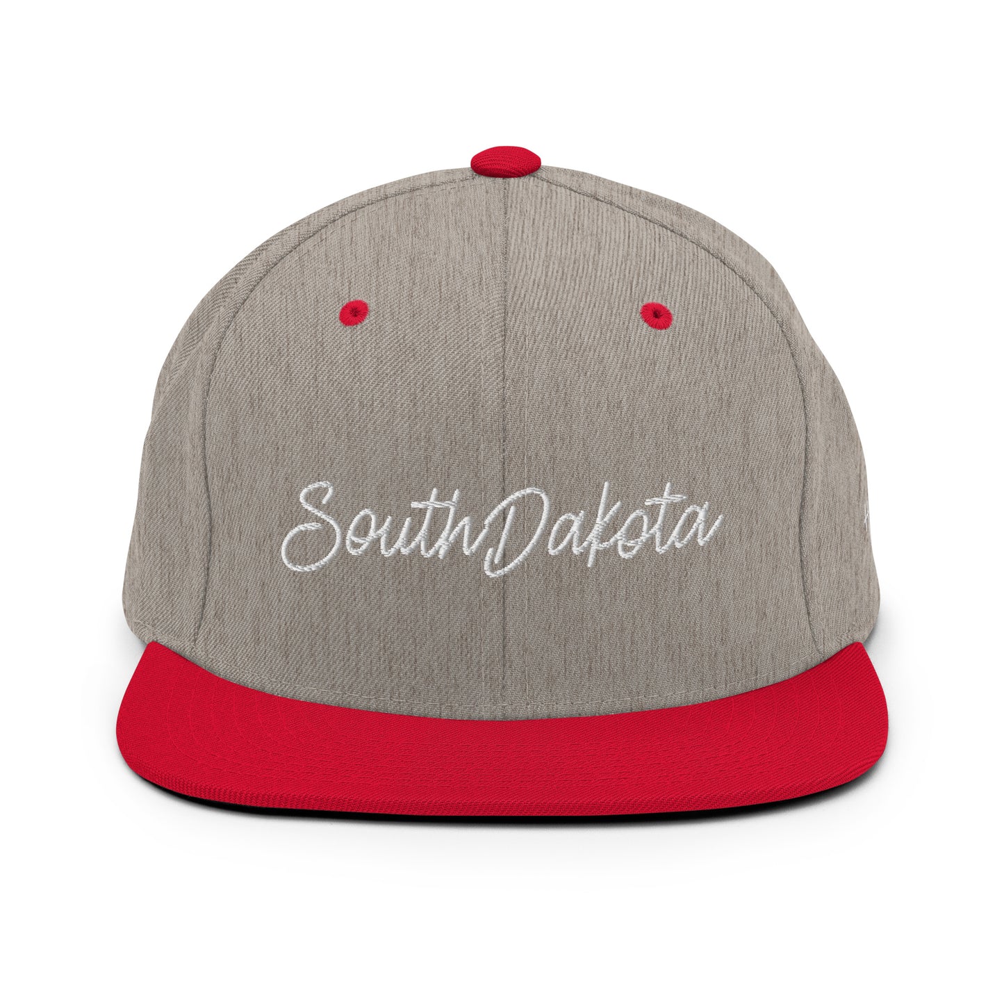 South Dakota Retro Script 6 Panel Snapback Hat