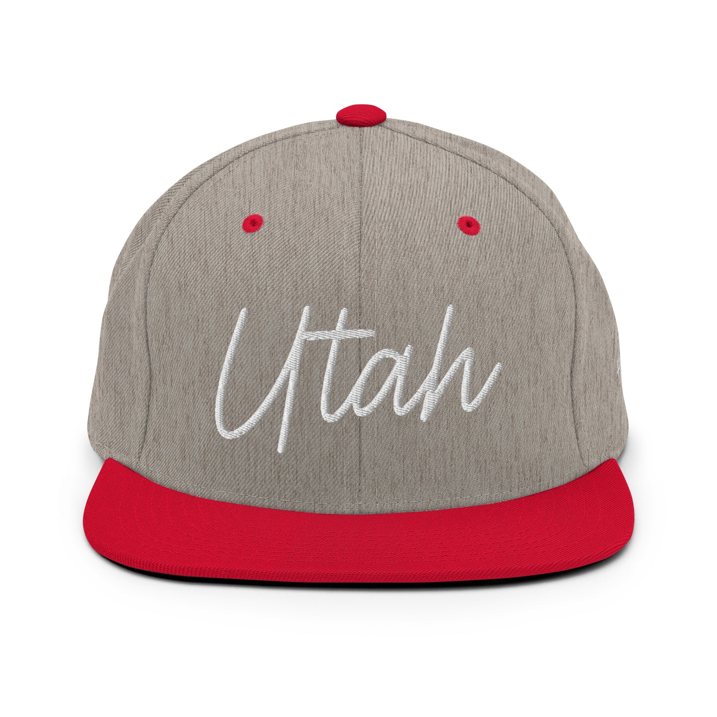 Utah Retro Script 6 Panel Snapback Hat
