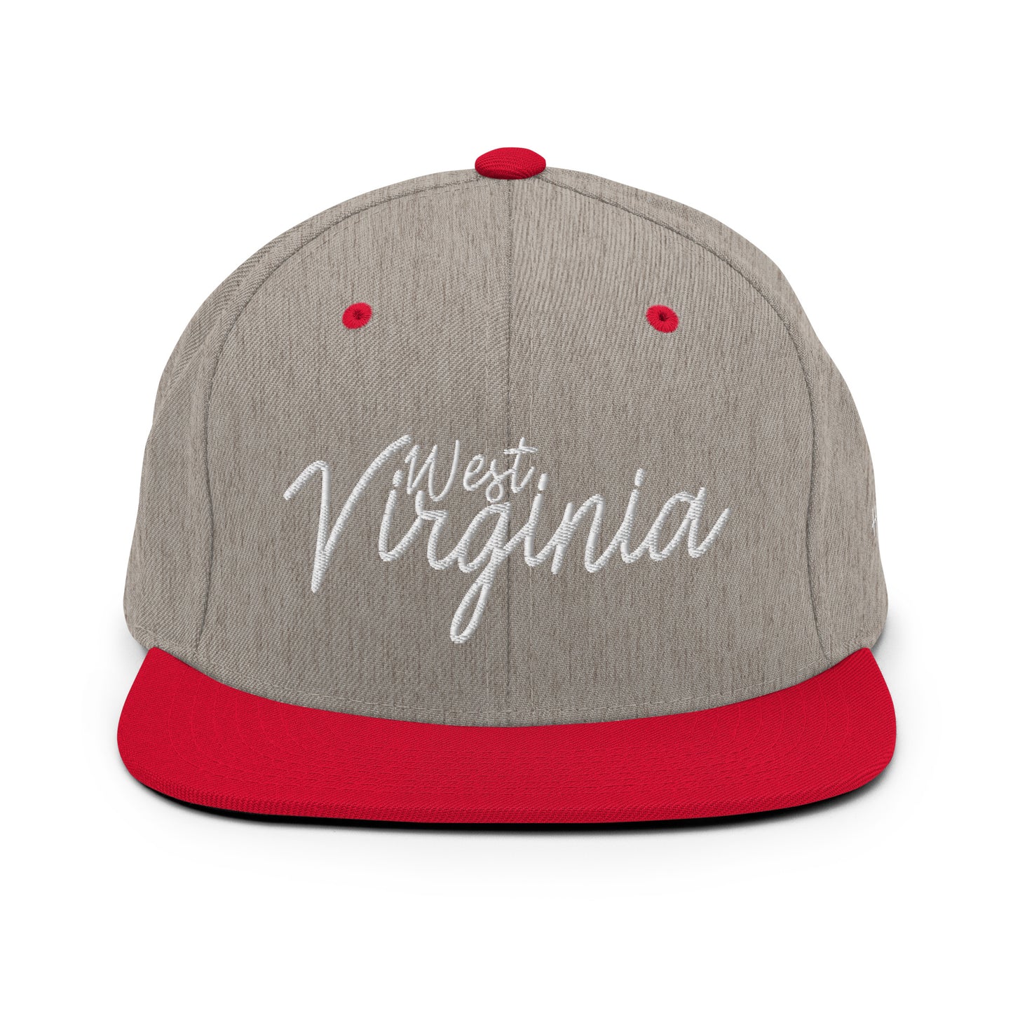 West Virginia Retro Script 6 Panel Snapback Hat