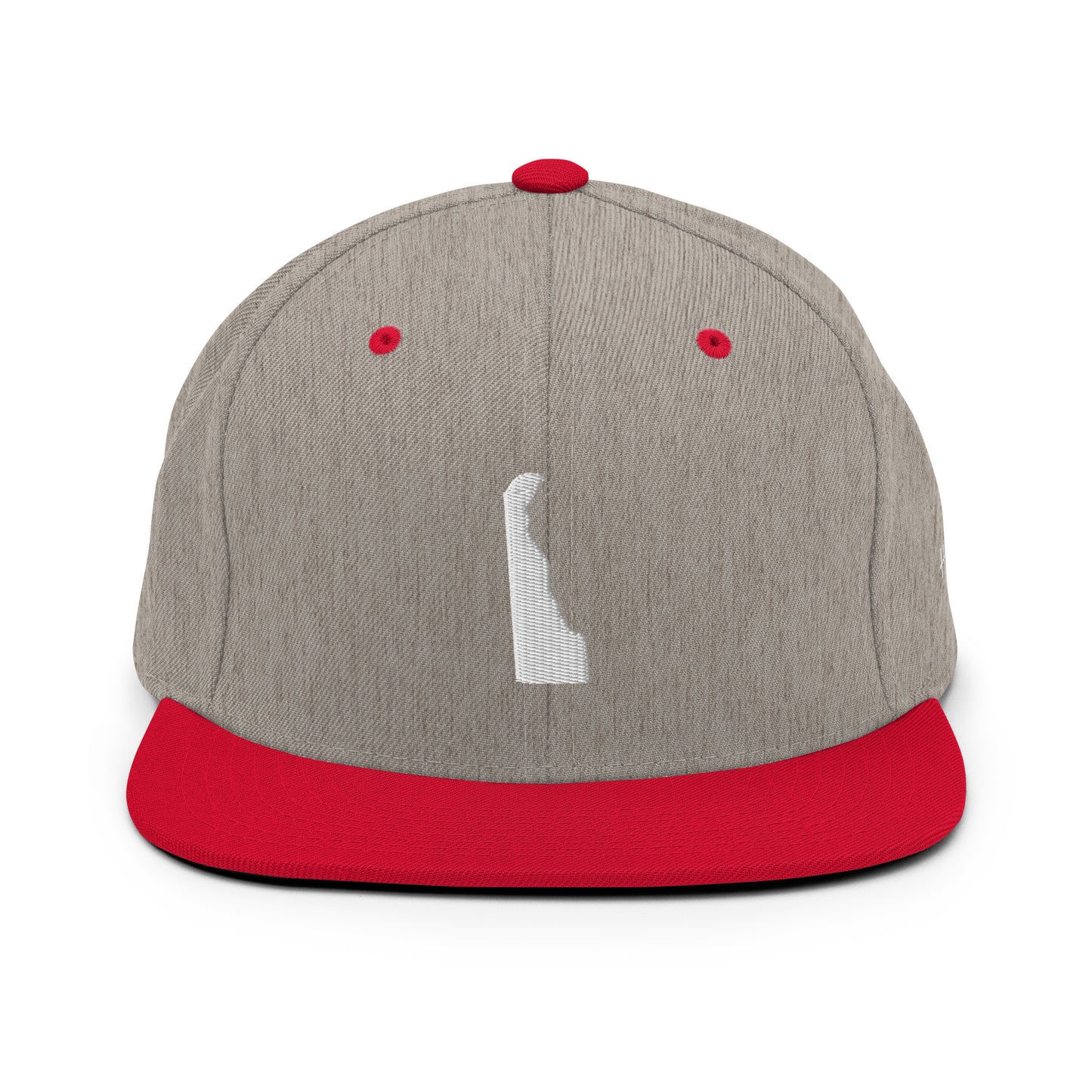 Delaware State Silhouette 6 Panel Snapback Hat