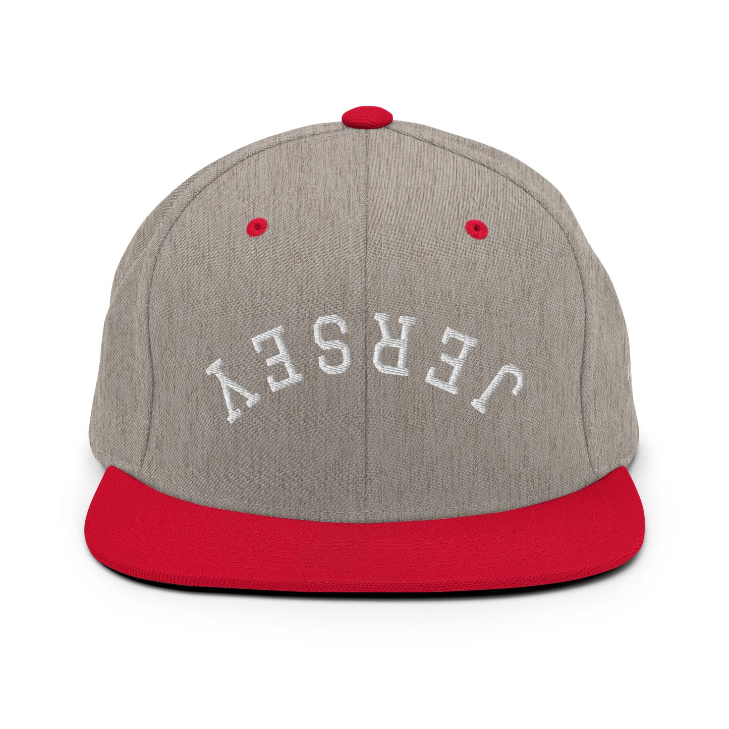 New Jersey "Jersey" Upside Down Arch 6 Panel Snapback Hat