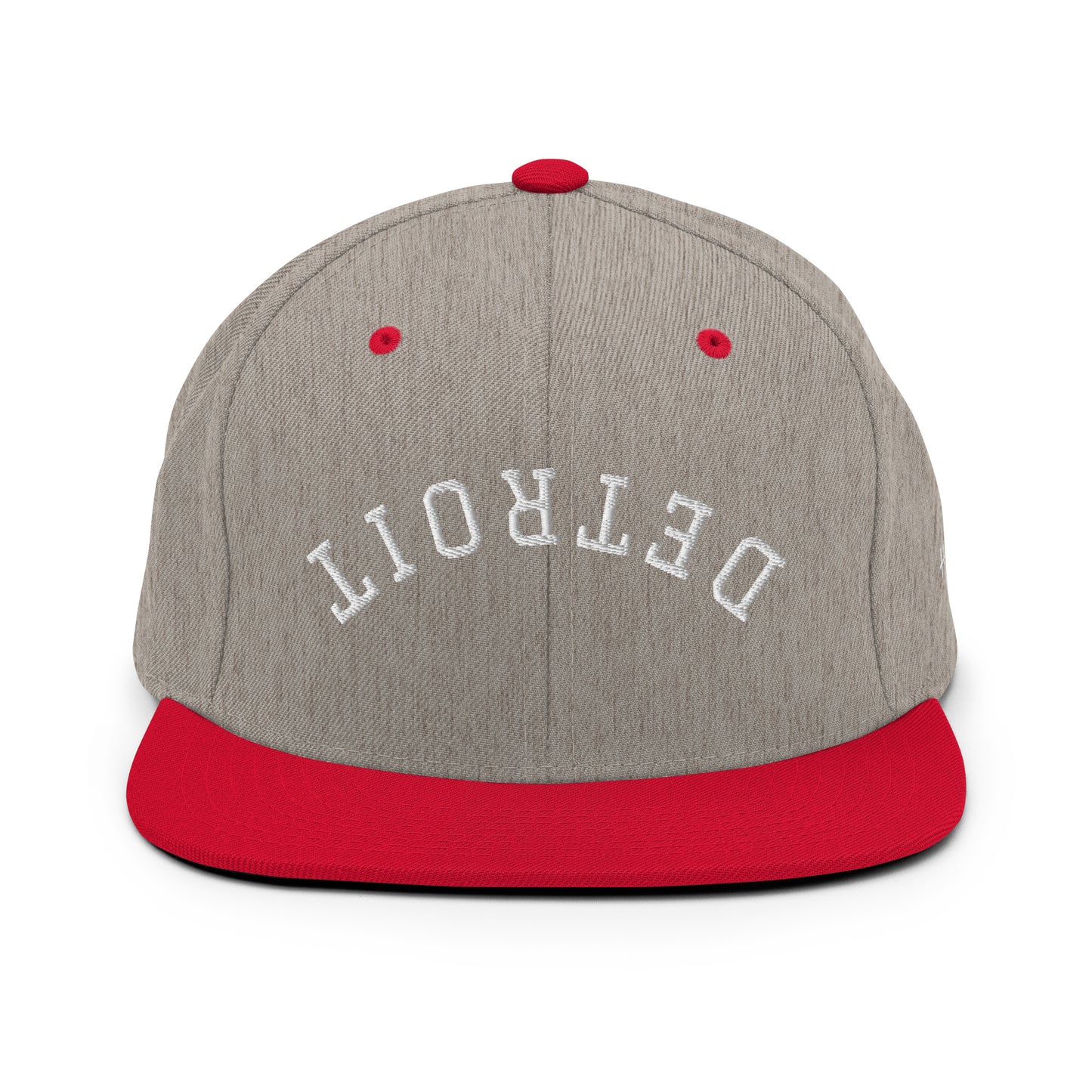 Detroit Upside Down Arch 6 Panel Snapback Hat