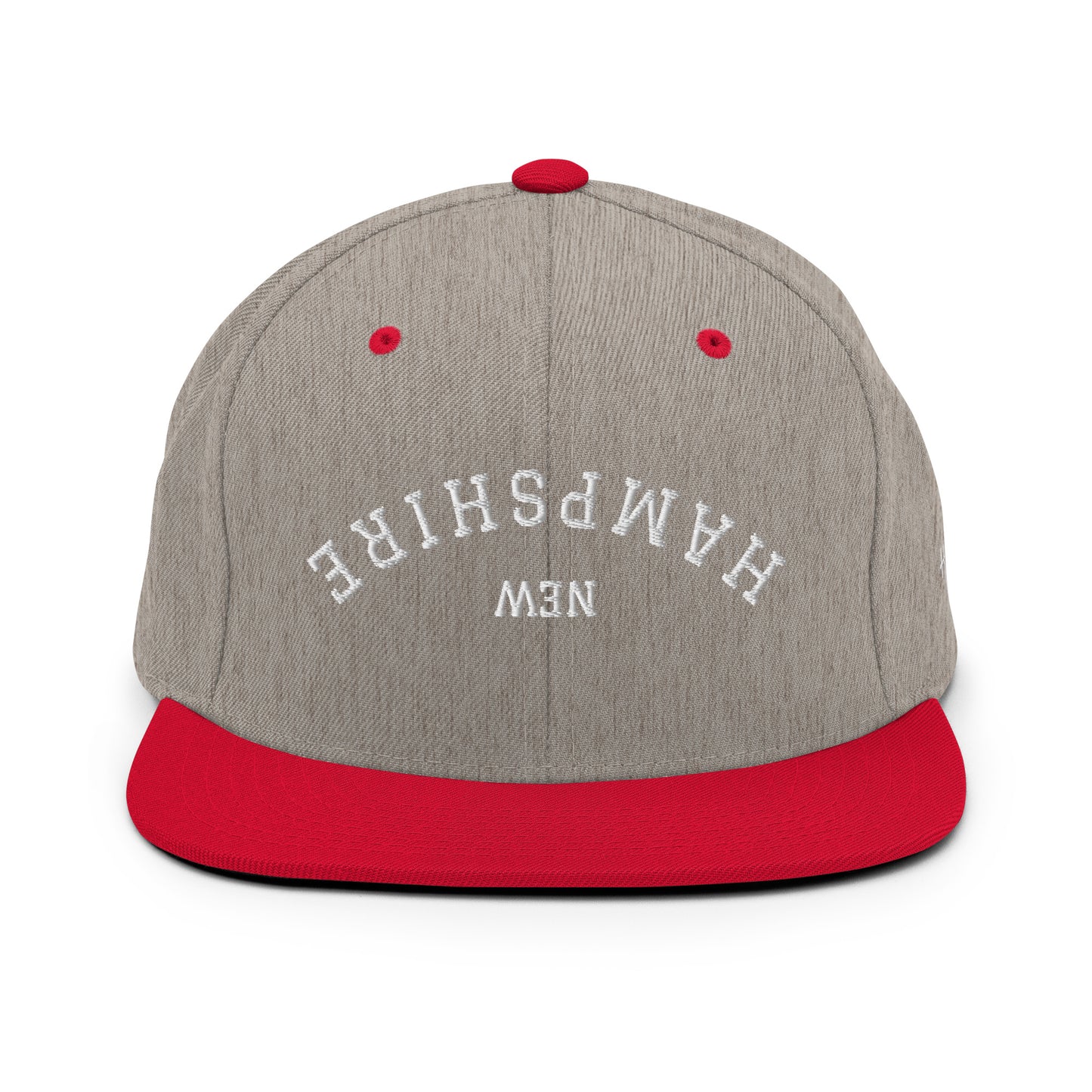New Hampshire Upside Down Arch 6 Panel Snapback Hat