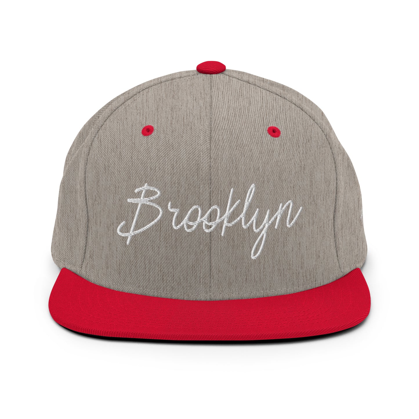 Brooklyn Retro Script 6 Panel Snapback Hat