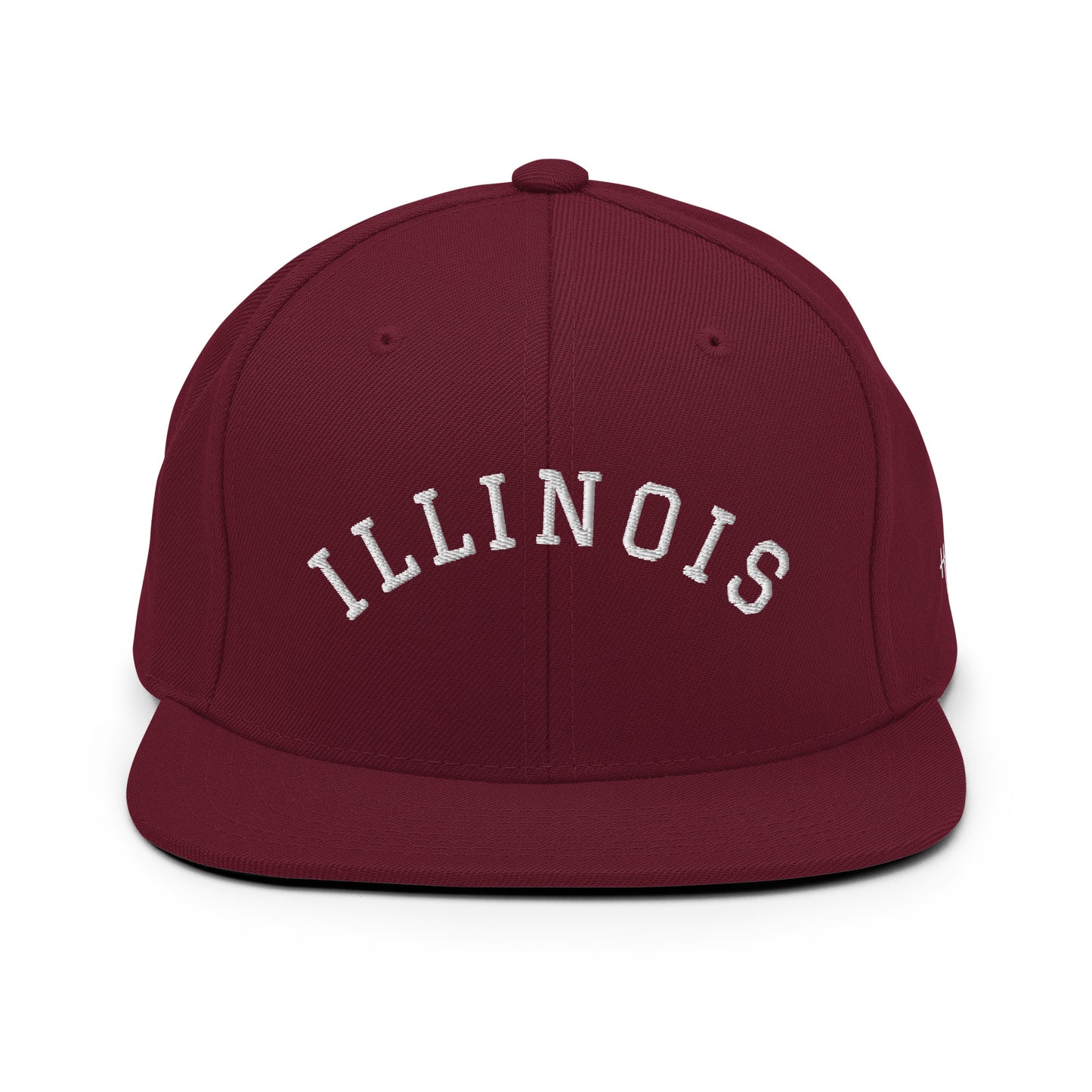 Illinois Arch 6 Panel Snapback Hat