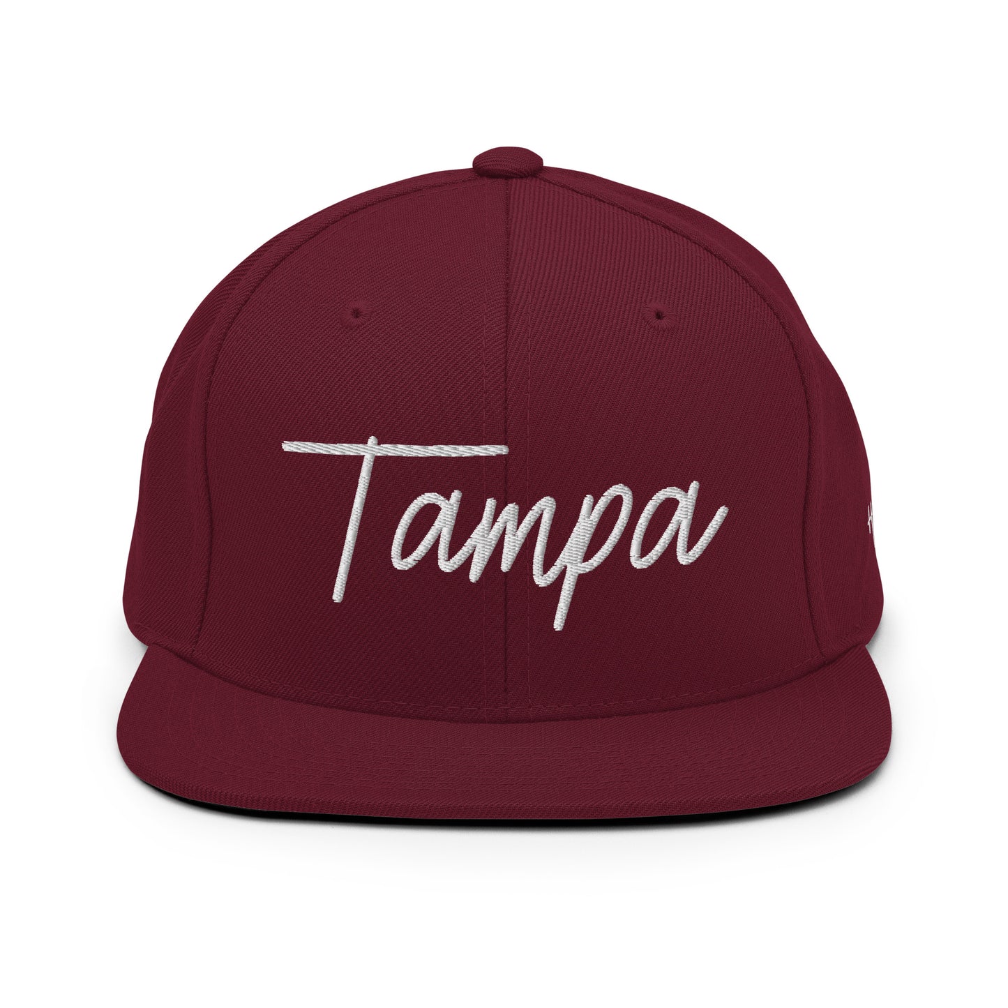Tampa Retro Script 6 Panel Snapback Hat