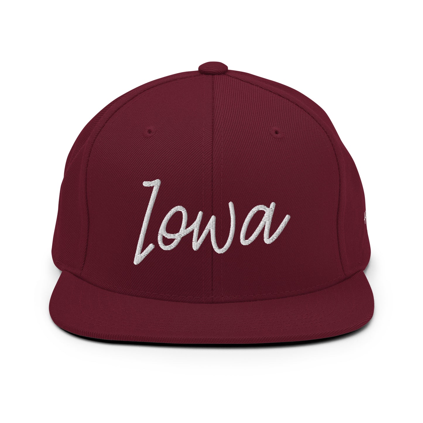 Iowa Retro Script 6 Panel Snapback Hat