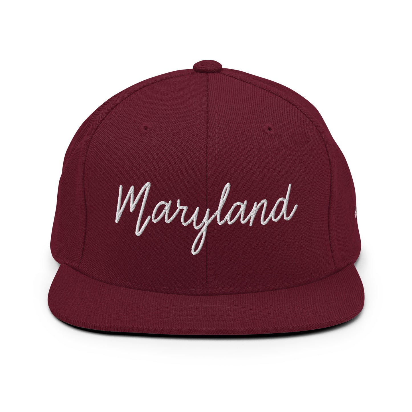 Maryland Retro Script 6 Panel Snapback Hat