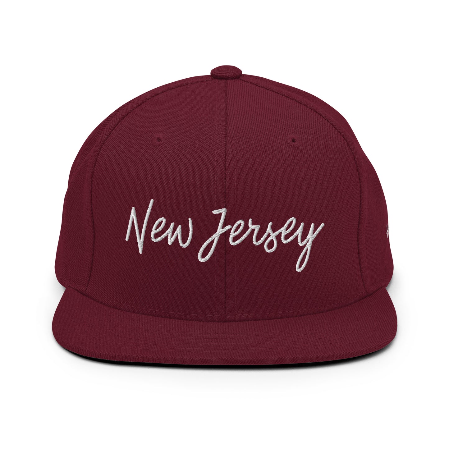 New Jersey Retro Script 6 Panel Snapback Hat