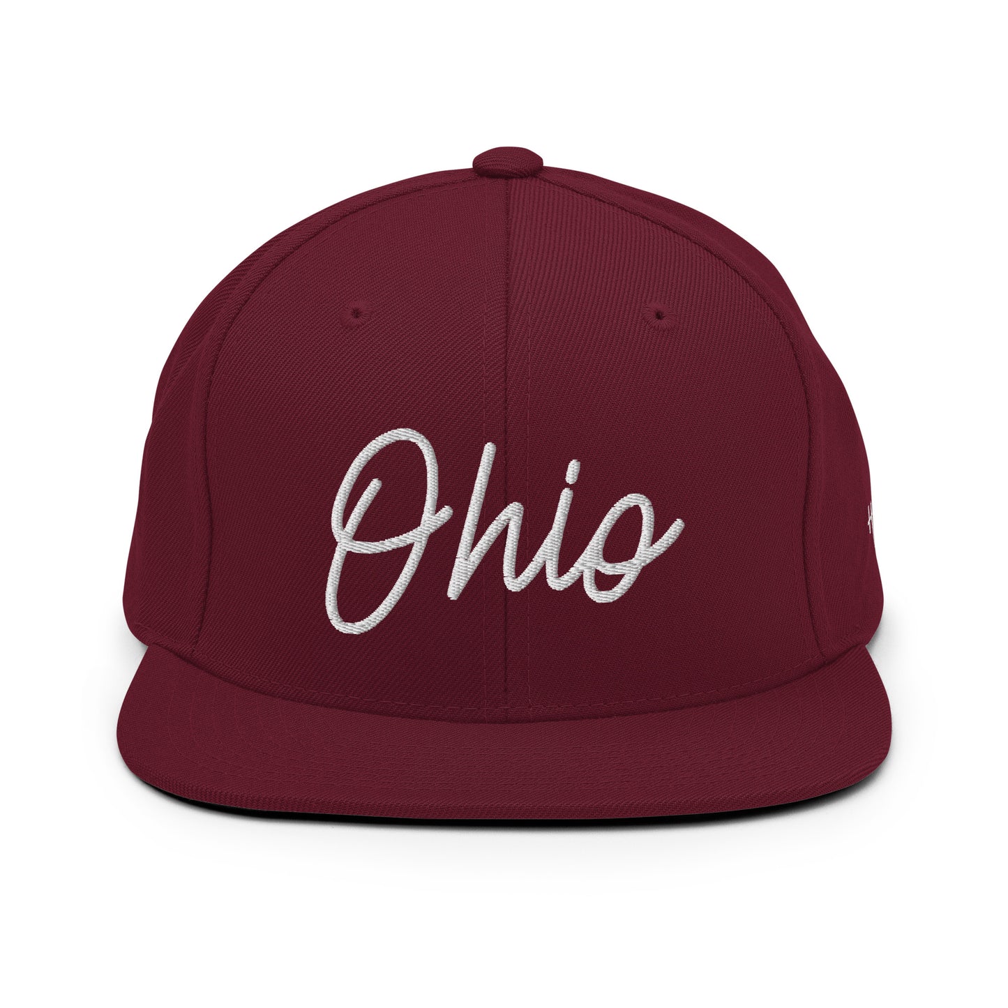Ohio Retro Script 6 Panel Snapback Hat