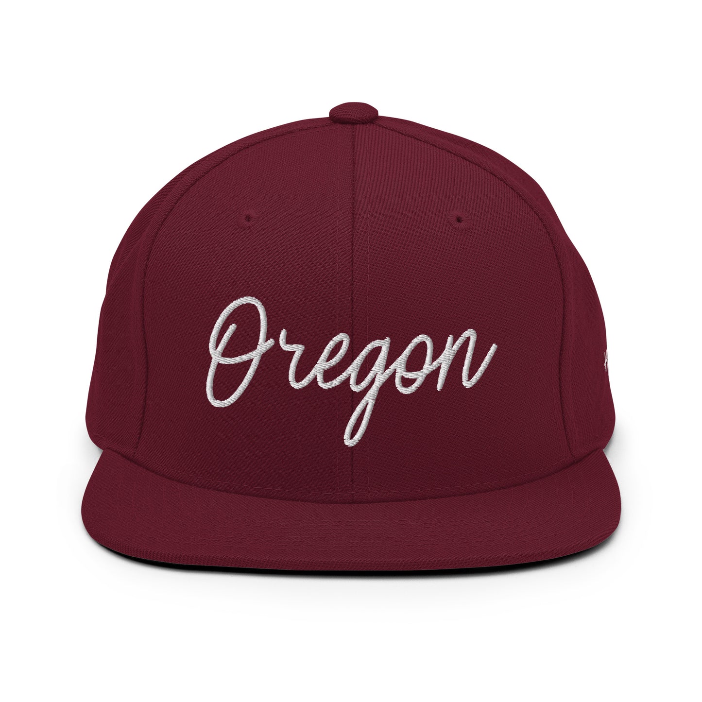Oregon Retro Script 6 Panel Snapback Hat