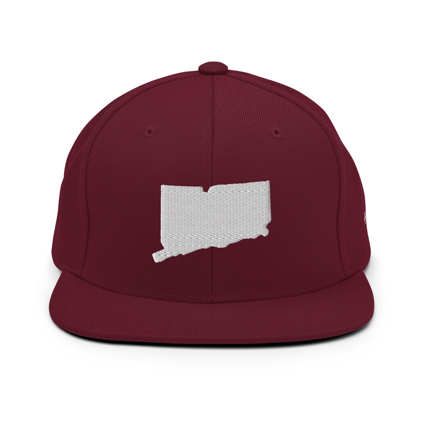 Connecticut State Silhouette 6 Panel Snapback Hat