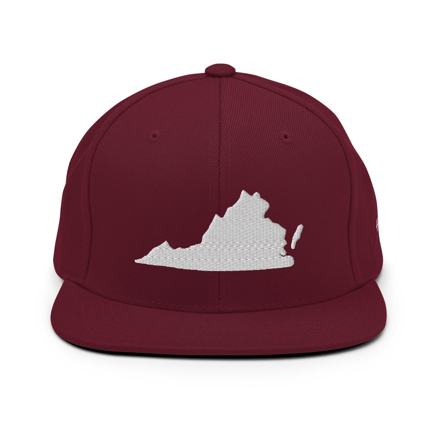 Virginia State Silhouette 6 Panel Snapback Hat