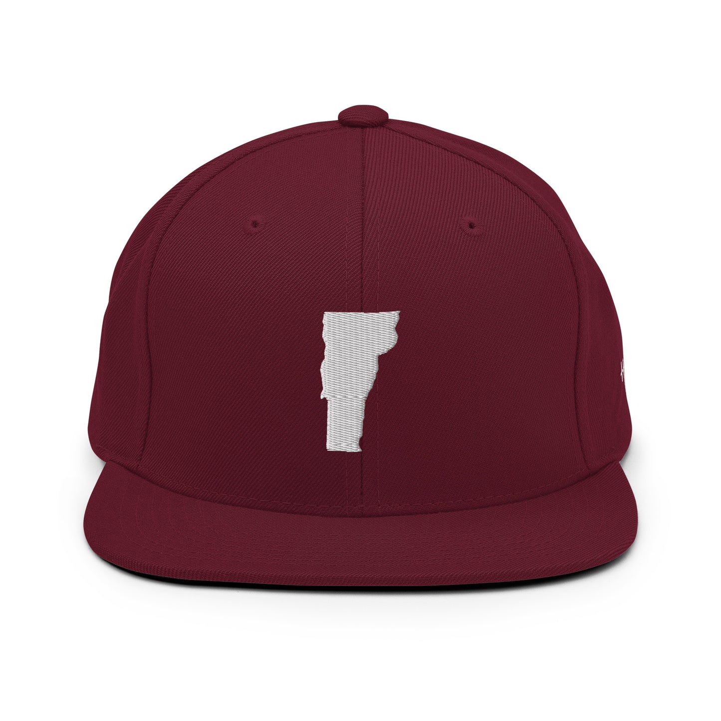 Vermont State Silhouette 6 Panel Snapback Hat