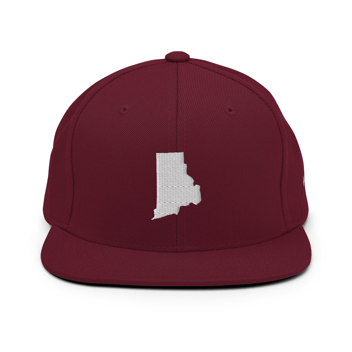 Rhode Island State Silhouette 6 Panel Snapback Hat