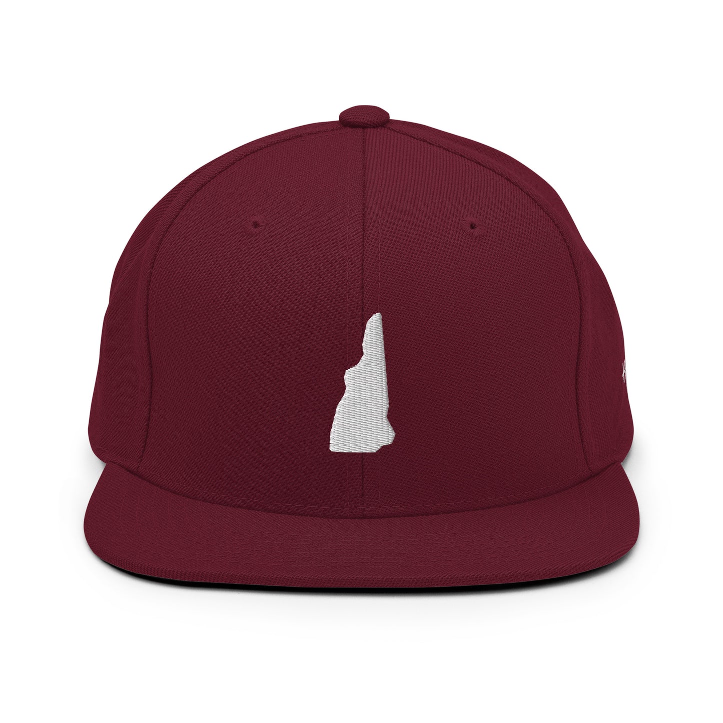 New Hampshire State Silhouette 6 Panel Snapback Hat
