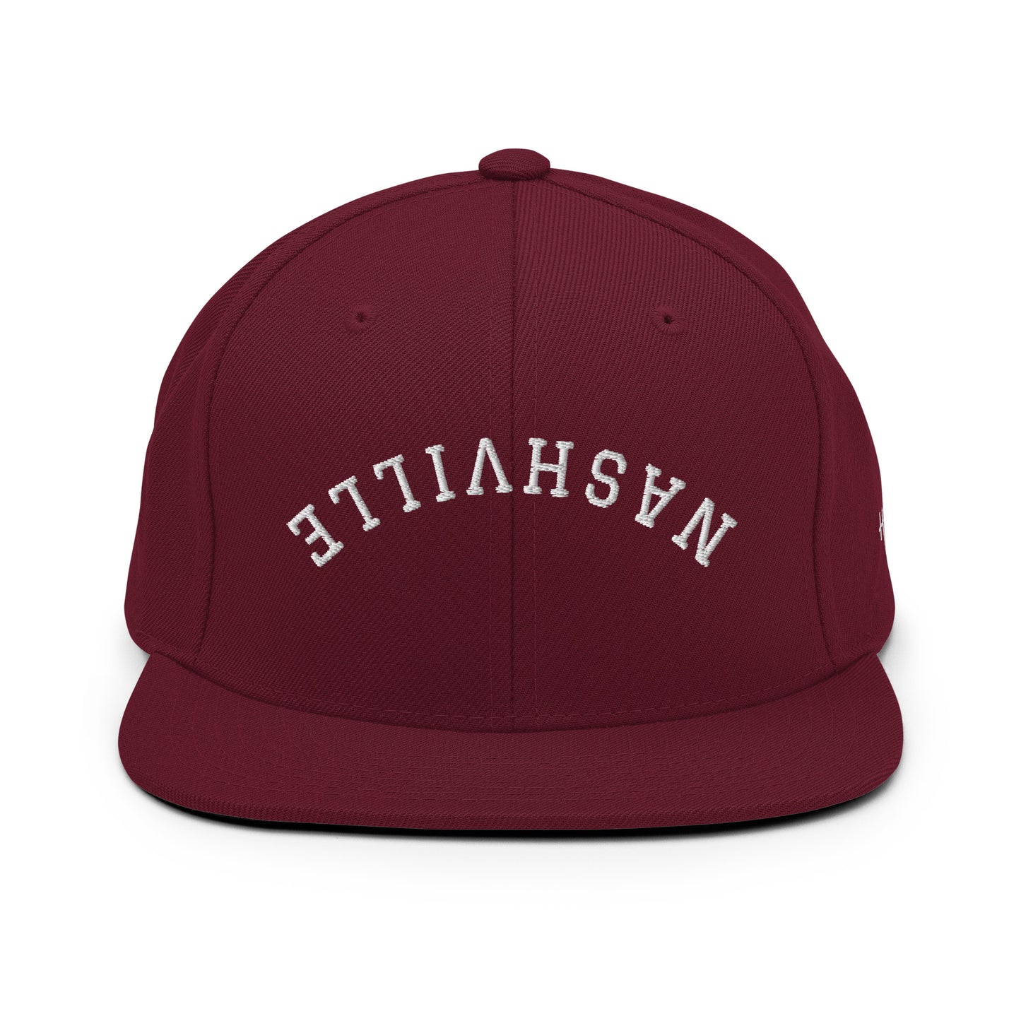 Nashville Upside Down Arch 6 Panel Snapback Hat