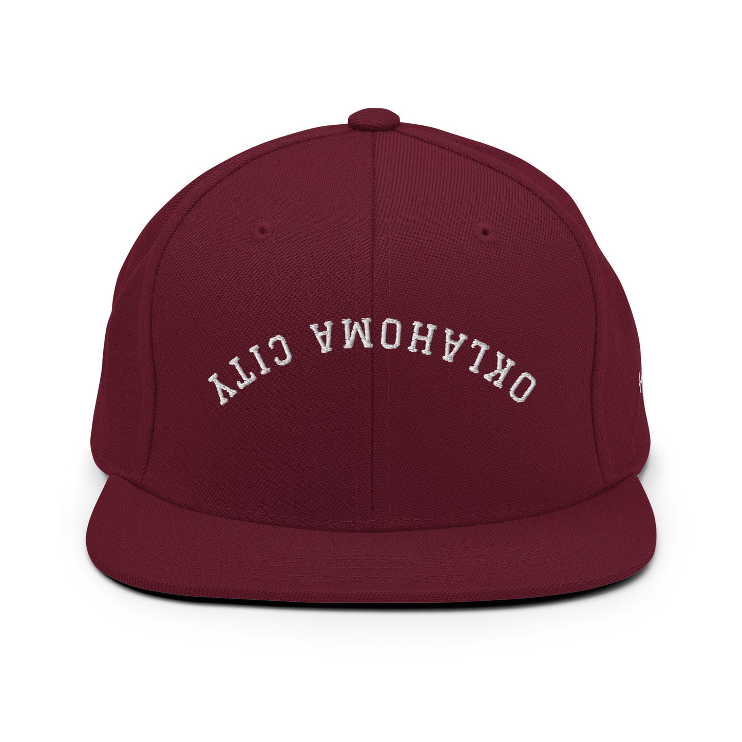 Oklahoma City Upside Down Arch 6 Panel Snapback Hat