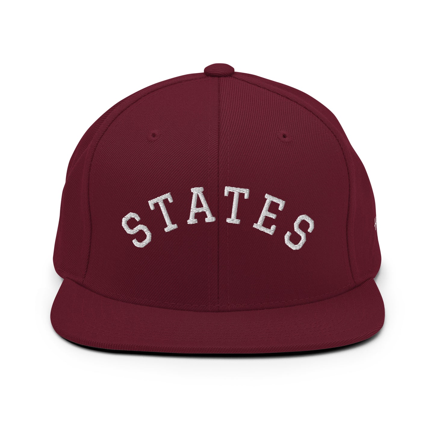 United States USA "States" Arch 6 Panel Snapback Hat