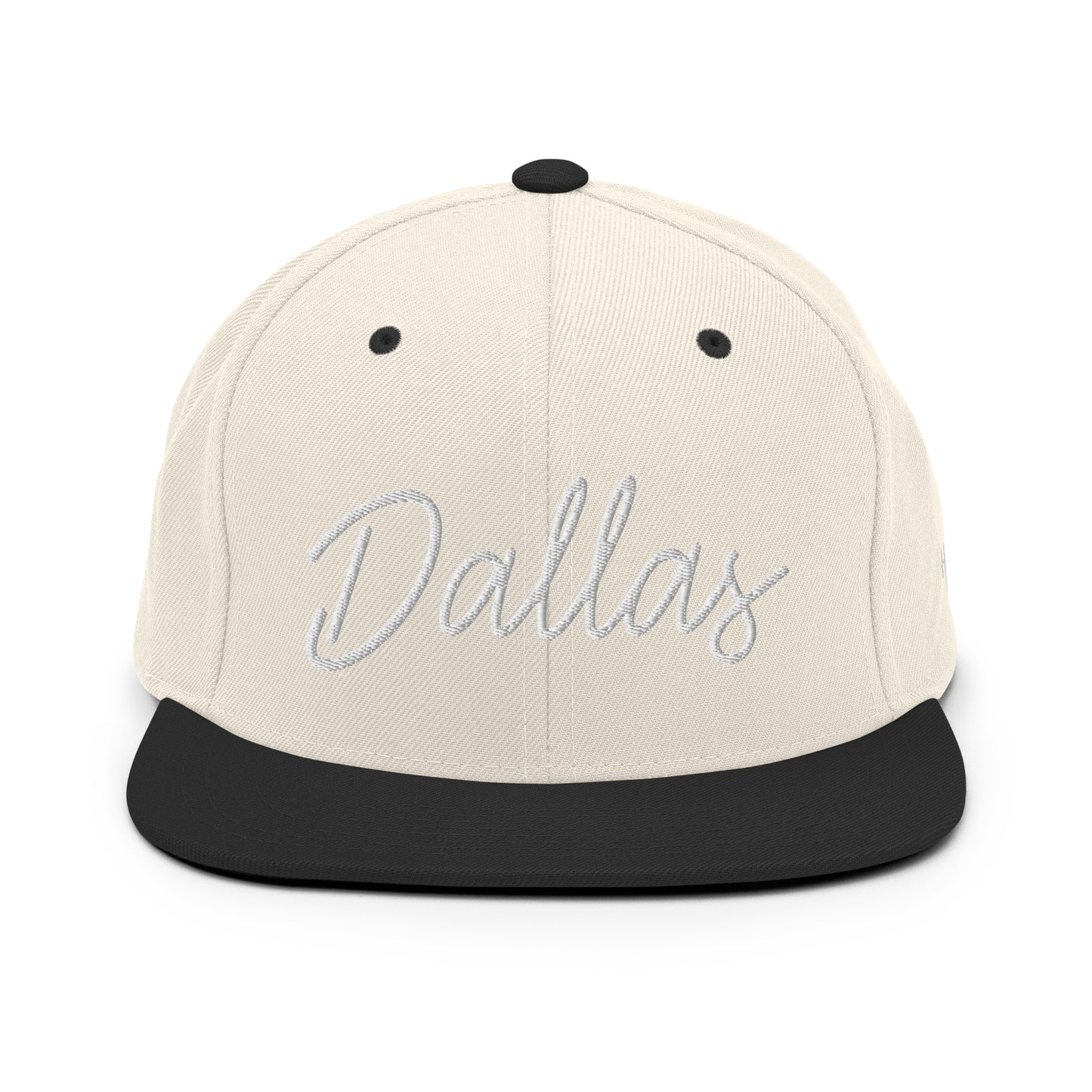 Dallas Retro Script 6 Panel Snapback Hat