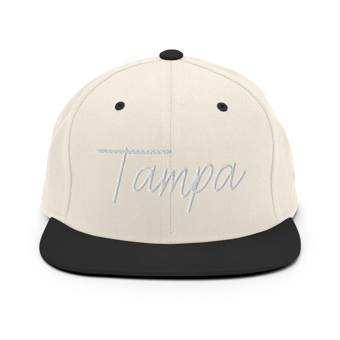 Tampa Retro Script 6 Panel Snapback Hat