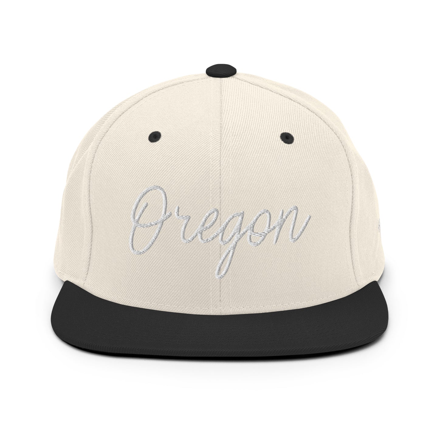 Oregon Retro Script 6 Panel Snapback Hat
