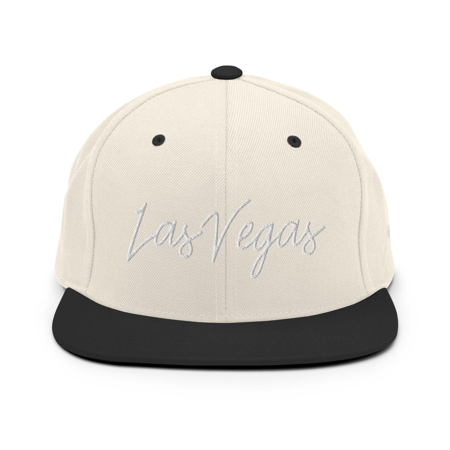 Las Vegas Retro Script 6 Panel Snapback Hat