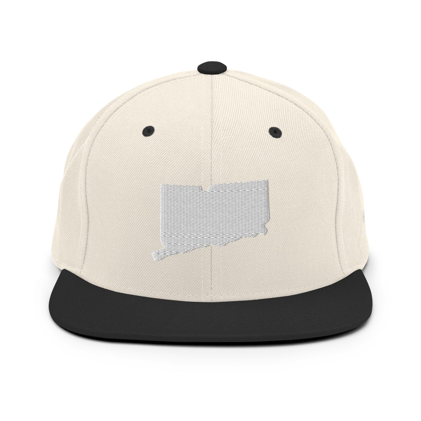 Connecticut State Silhouette 6 Panel Snapback Hat
