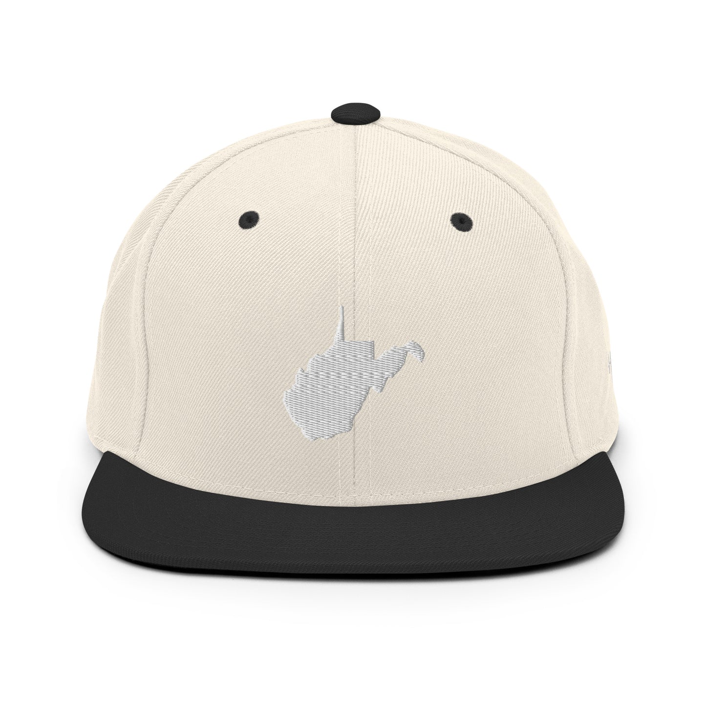 West Virginia State Silhouette 6 Panel Snapback Hat