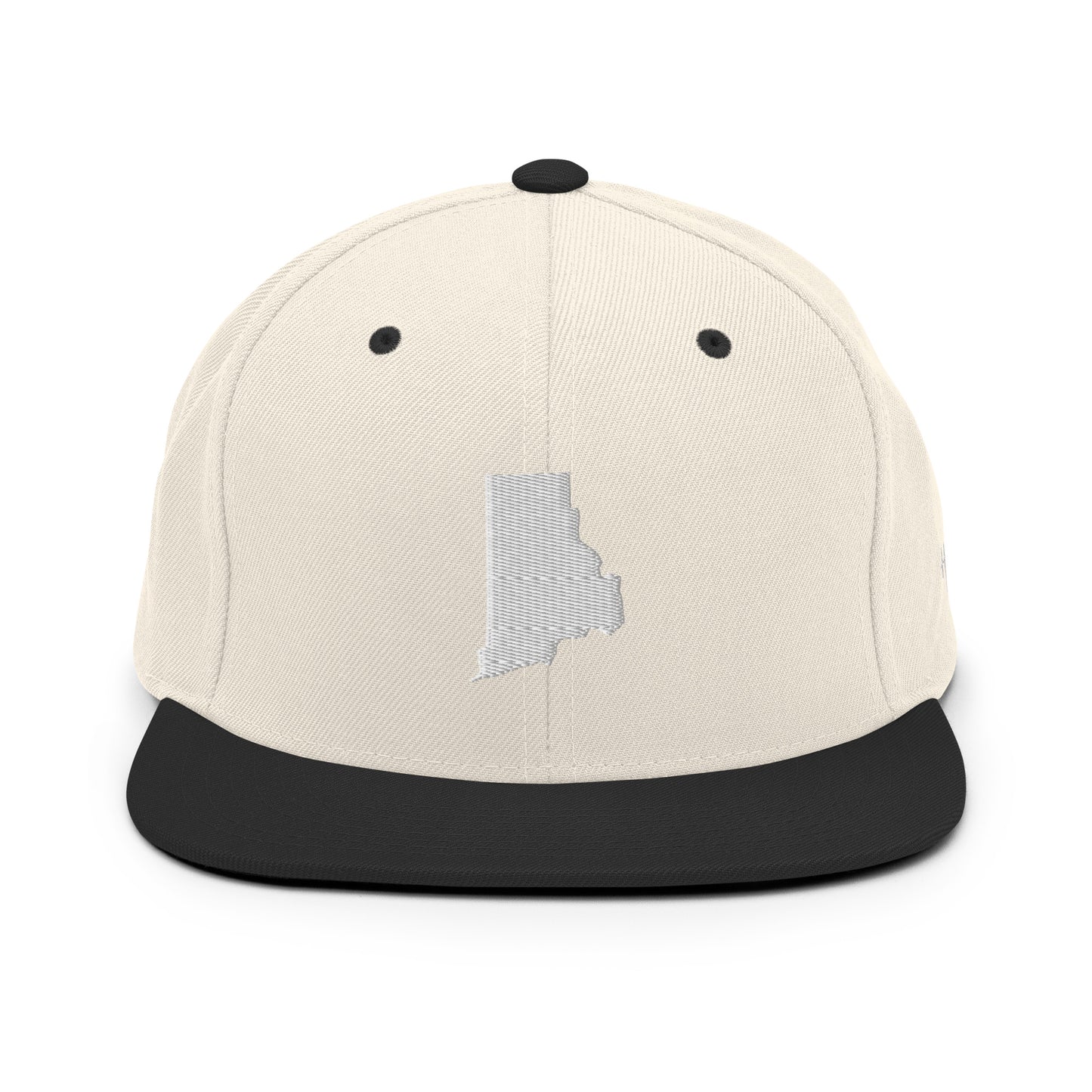 Rhode Island State Silhouette 6 Panel Snapback Hat