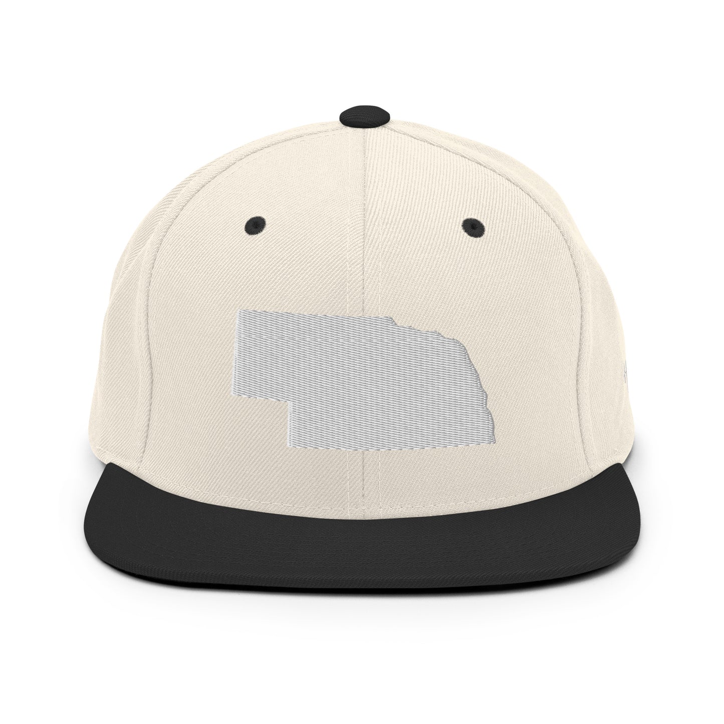 Nebraska State Silhouette 6 Panel Snapback Hat