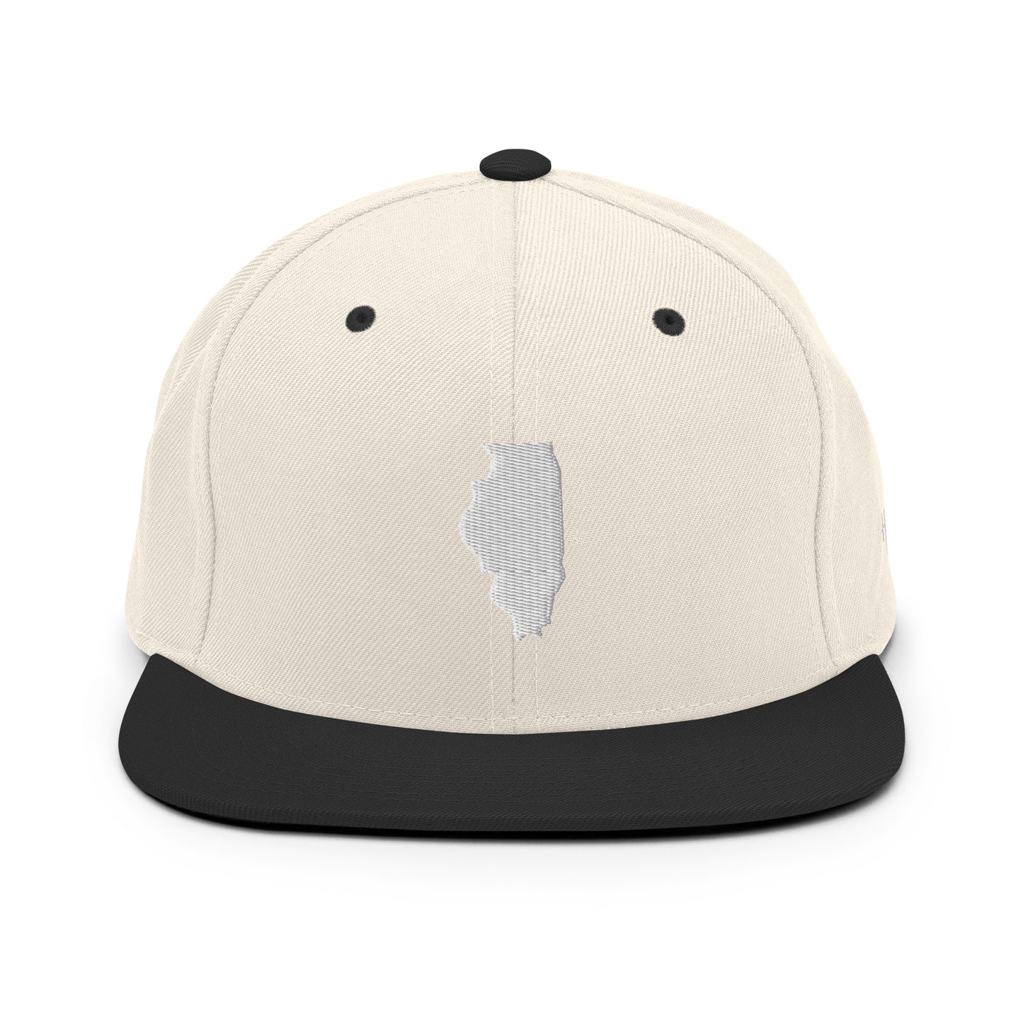 Illinois State Silhouette 6 Panel Snapback Hat