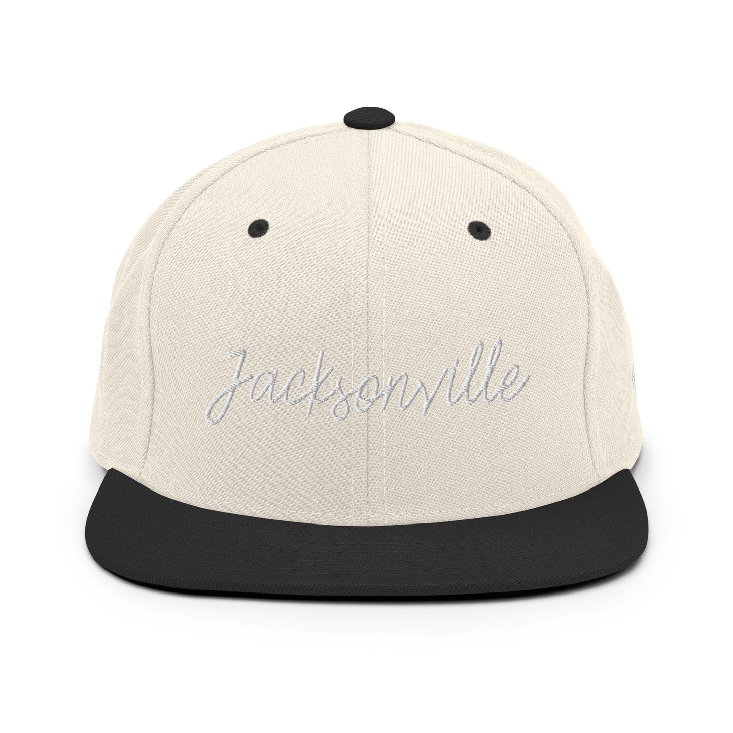 Jacksonville Retro Script 6 Panel Snapback Hat