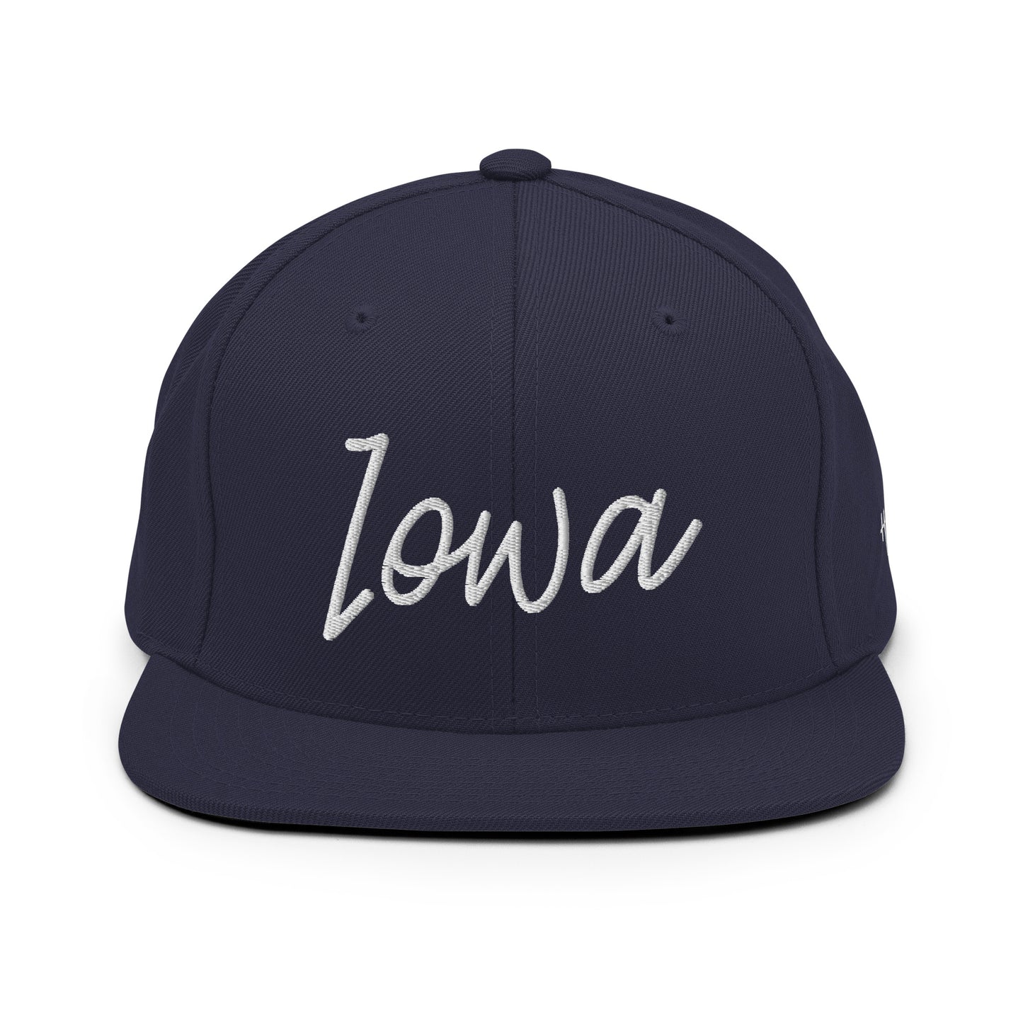 Iowa Retro Script 6 Panel Snapback Hat