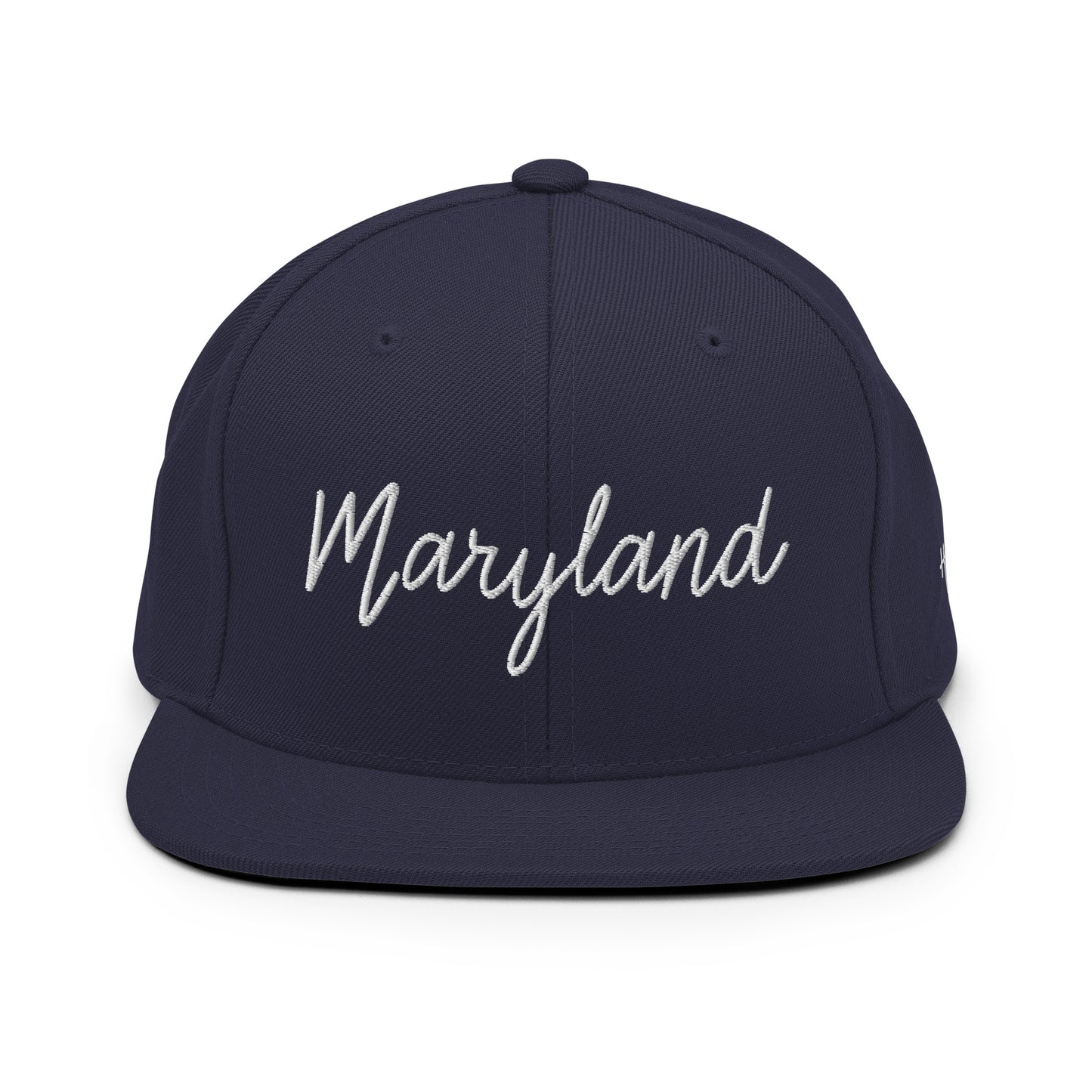 Maryland Retro Script 6 Panel Snapback Hat