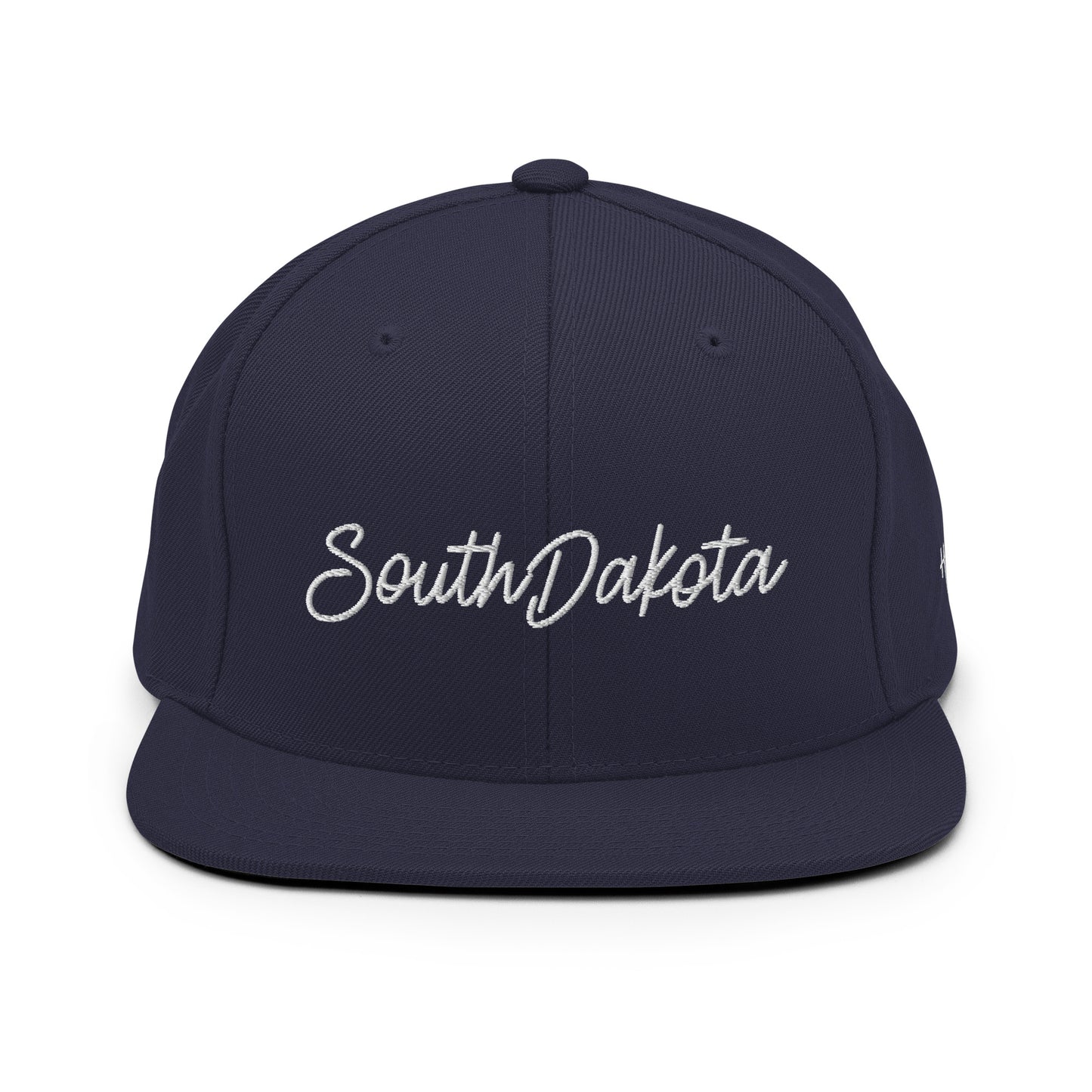 South Dakota Retro Script 6 Panel Snapback Hat